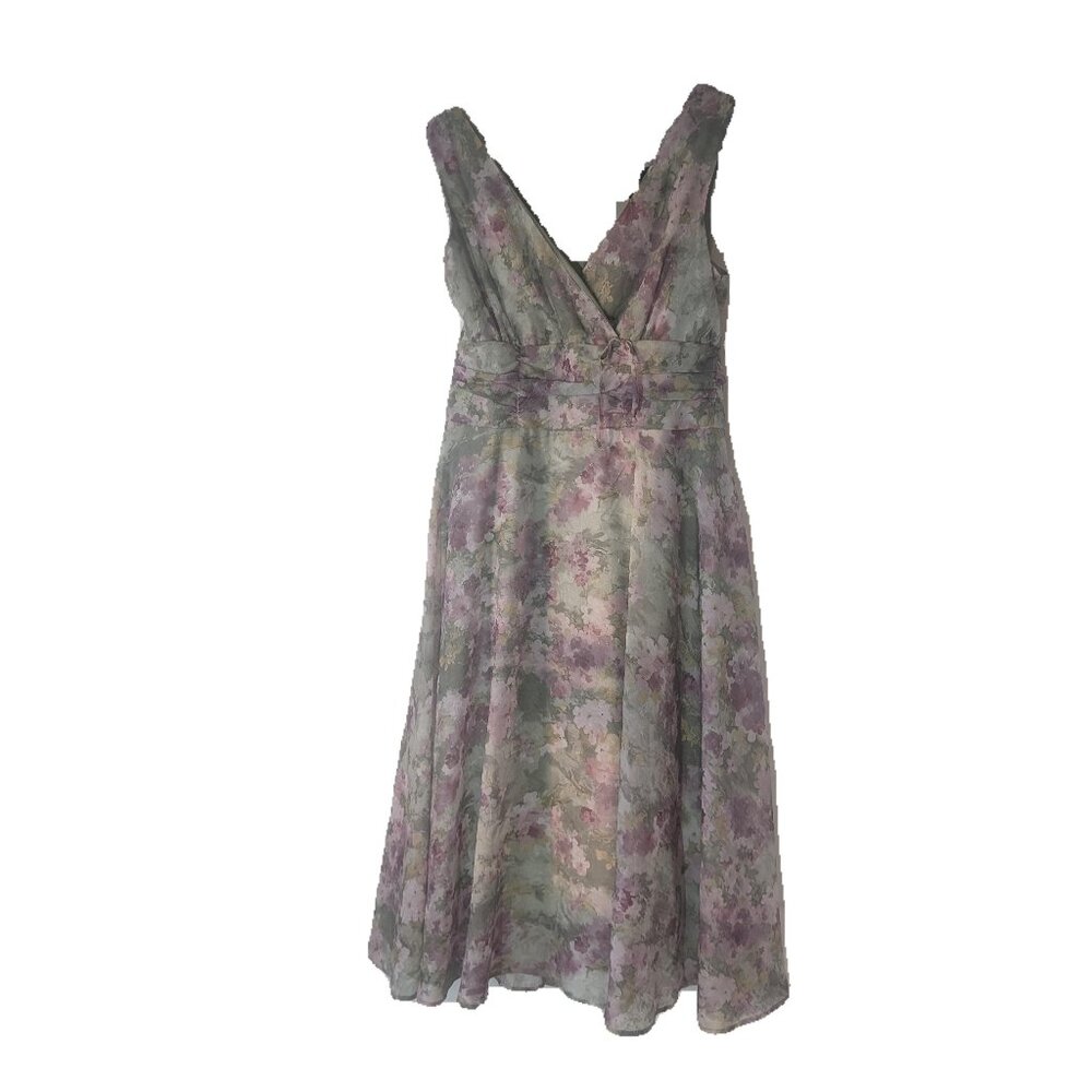 Floral Connected Apparel  "Vintage" Sleeveless Dress size 12